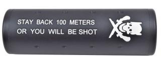 Barrel Exstension - Silencer - Silenziatore CW-CCW DX-SX 100mm. Stay Back 100 Meters or You Will Be Shot by Big Dragon